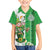 Ireland 17th March Saint Patrick's Day Family Matching Off The Shoulder Long Sleeve Dress and Hawaiian Shirt Irish Leprechaun with Shamrock