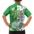 Ireland 17th March Saint Patrick's Day Family Matching Short Sleeve Bodycon Dress and Hawaiian Shirt Irish Leprechaun with Shamrock