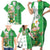 Ireland 17th March Saint Patrick's Day Family Matching Short Sleeve Bodycon Dress and Hawaiian Shirt Irish Leprechaun with Shamrock