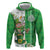 Ireland 17th March Saint Patrick's Day Hoodie Irish Leprechaun with Shamrock