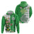 Ireland 17th March Saint Patrick's Day Hoodie Irish Leprechaun with Shamrock