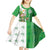 Ireland 17th March Saint Patrick's Day Kid Short Sleeve Dress Irish Leprechaun with Shamrock