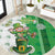 Ireland 17th March Saint Patrick's Day Round Carpet Irish Leprechaun with Shamrock