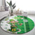 Ireland 17th March Saint Patrick's Day Round Carpet Irish Leprechaun with Shamrock