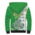 Ireland 17th March Saint Patrick's Day Sherpa Hoodie Irish Leprechaun with Shamrock