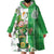 Ireland 17th March Saint Patrick's Day Wearable Blanket Hoodie Irish Leprechaun with Shamrock