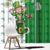 Ireland 17th March Saint Patrick's Day Window Curtain Irish Leprechaun with Shamrock