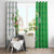 Ireland 17th March Saint Patrick's Day Window Curtain Irish Leprechaun with Shamrock