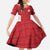 Custom Malta Football Jersey Go Champions Family Matching Long Sleeve Bodycon Dress and Hawaiian Shirt Red Style