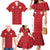 Custom Malta Football Jersey Go Champions Family Matching Mermaid Dress and Hawaiian Shirt Red Style