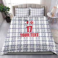 Custom Malta Football Jersey Go Champions Bedding Set White Style