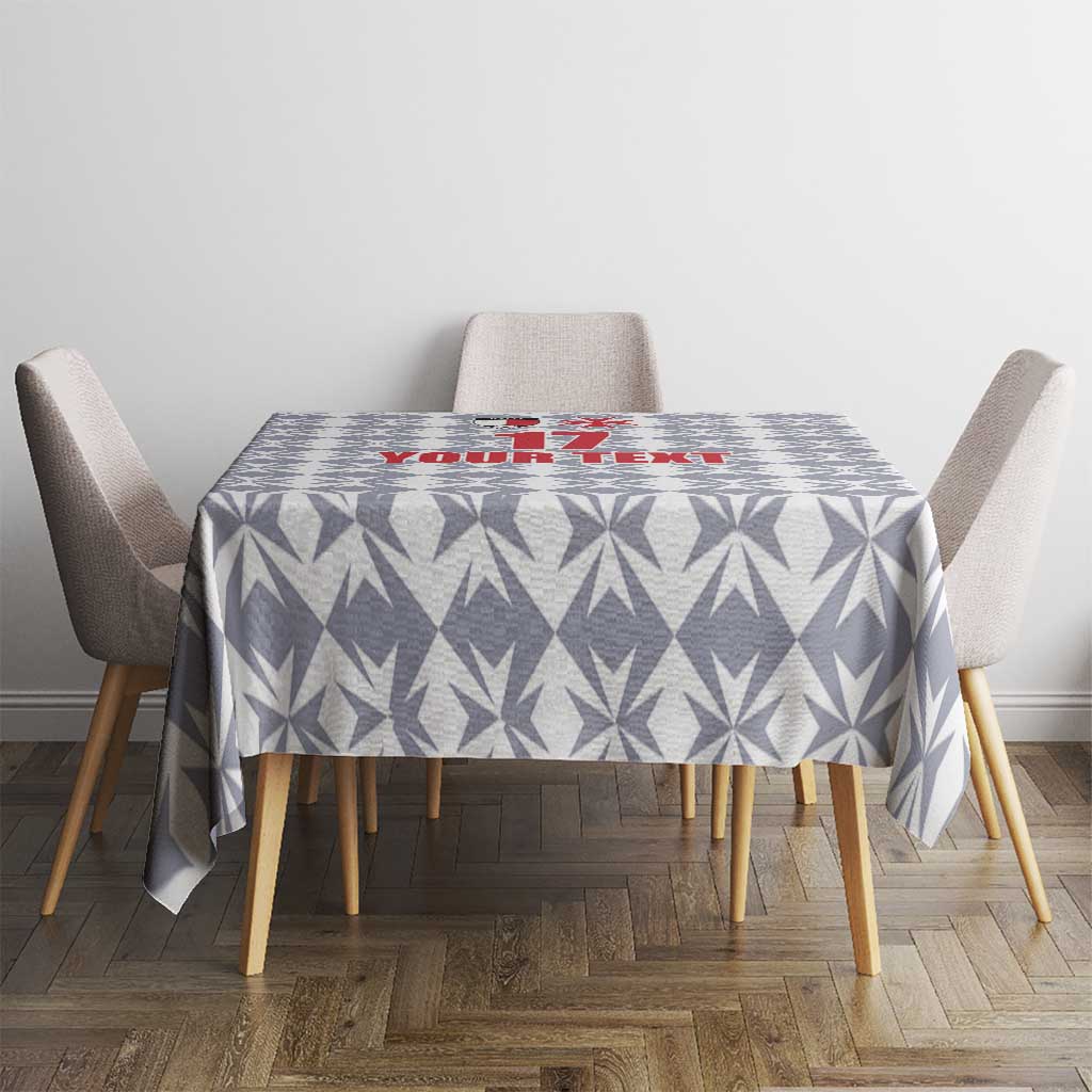 Custom Malta Football Jersey Go Champions Tablecloth White Style