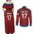 Czech Republic Football Custom Couples Matching Off Shoulder Maxi Dress and Long Sleeve Button Shirt Sporty Style