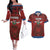 Czech Republic Football Custom Couples Matching Off The Shoulder Long Sleeve Dress and Hawaiian Shirt Sporty Style