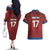 Czech Republic Football Custom Couples Matching Off The Shoulder Long Sleeve Dress and Hawaiian Shirt Sporty Style