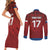 Czech Republic Football Custom Couples Matching Short Sleeve Bodycon Dress and Long Sleeve Button Shirt Sporty Style