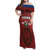 Czech Republic Football Custom Family Matching Off Shoulder Maxi Dress and Hawaiian Shirt Sporty Style