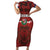 Czech Republic Football Custom Family Matching Short Sleeve Bodycon Dress and Hawaiian Shirt Sporty Style