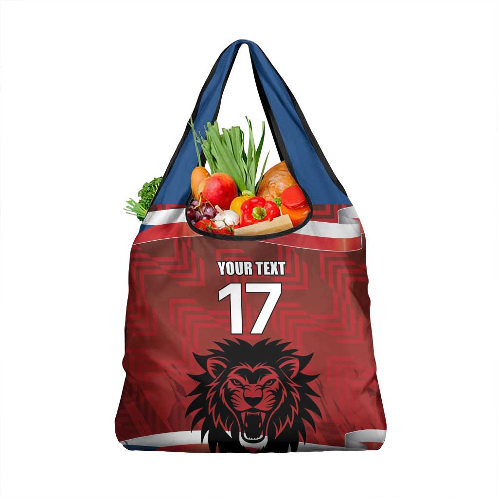 Czech Republic Football Custom Grocery Bag Sporty Style