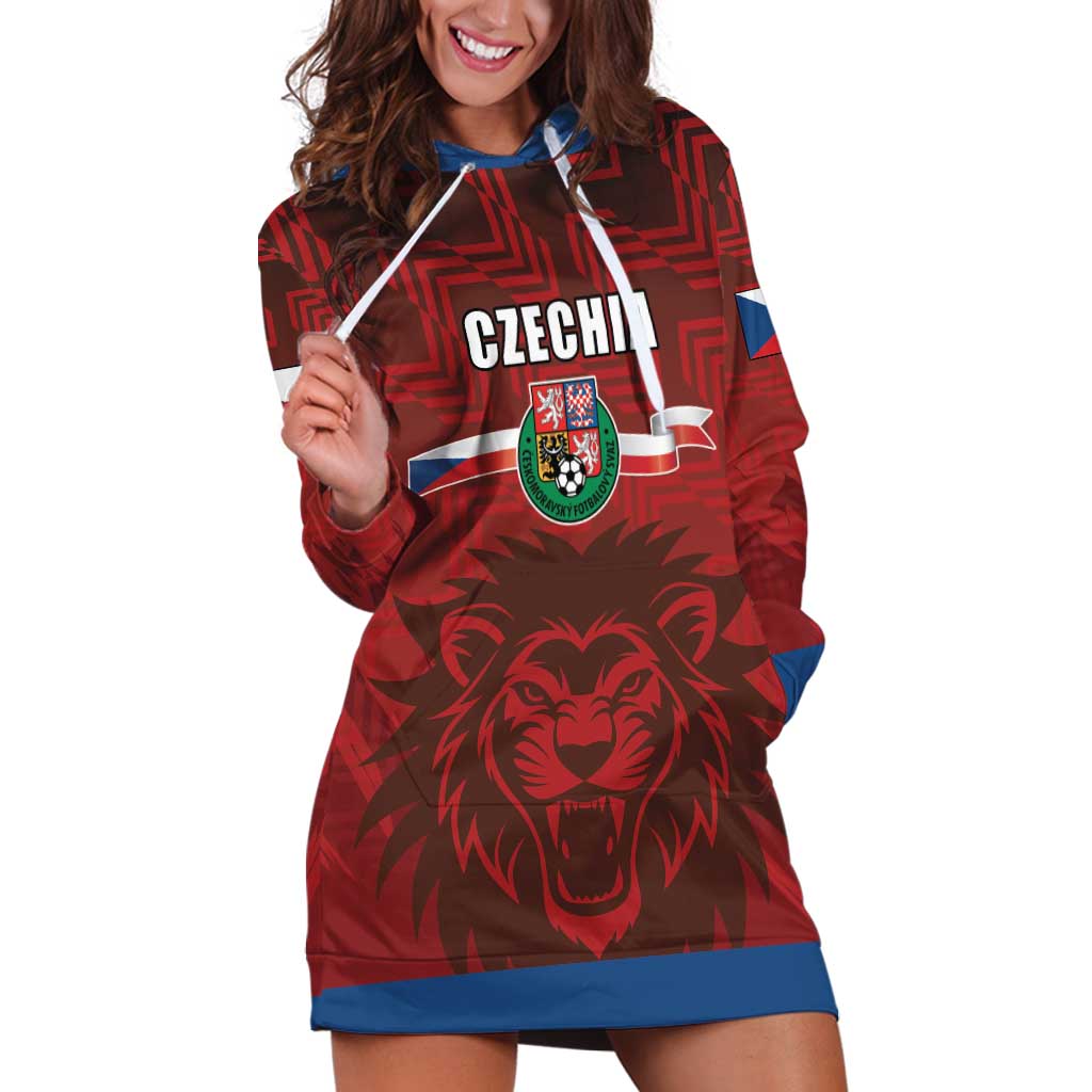 Czech Republic Football Custom Hoodie Dress Sporty Style