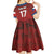 Czech Republic Football Custom Kid Short Sleeve Dress Sporty Style