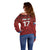 Czech Republic Football Custom Off Shoulder Sweater Sporty Style