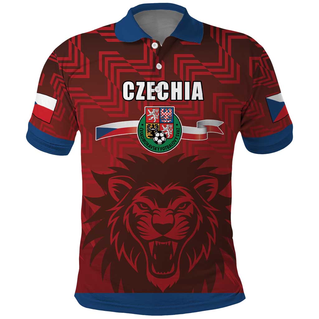 Czech Republic Football Custom Polo Shirt Sporty Style