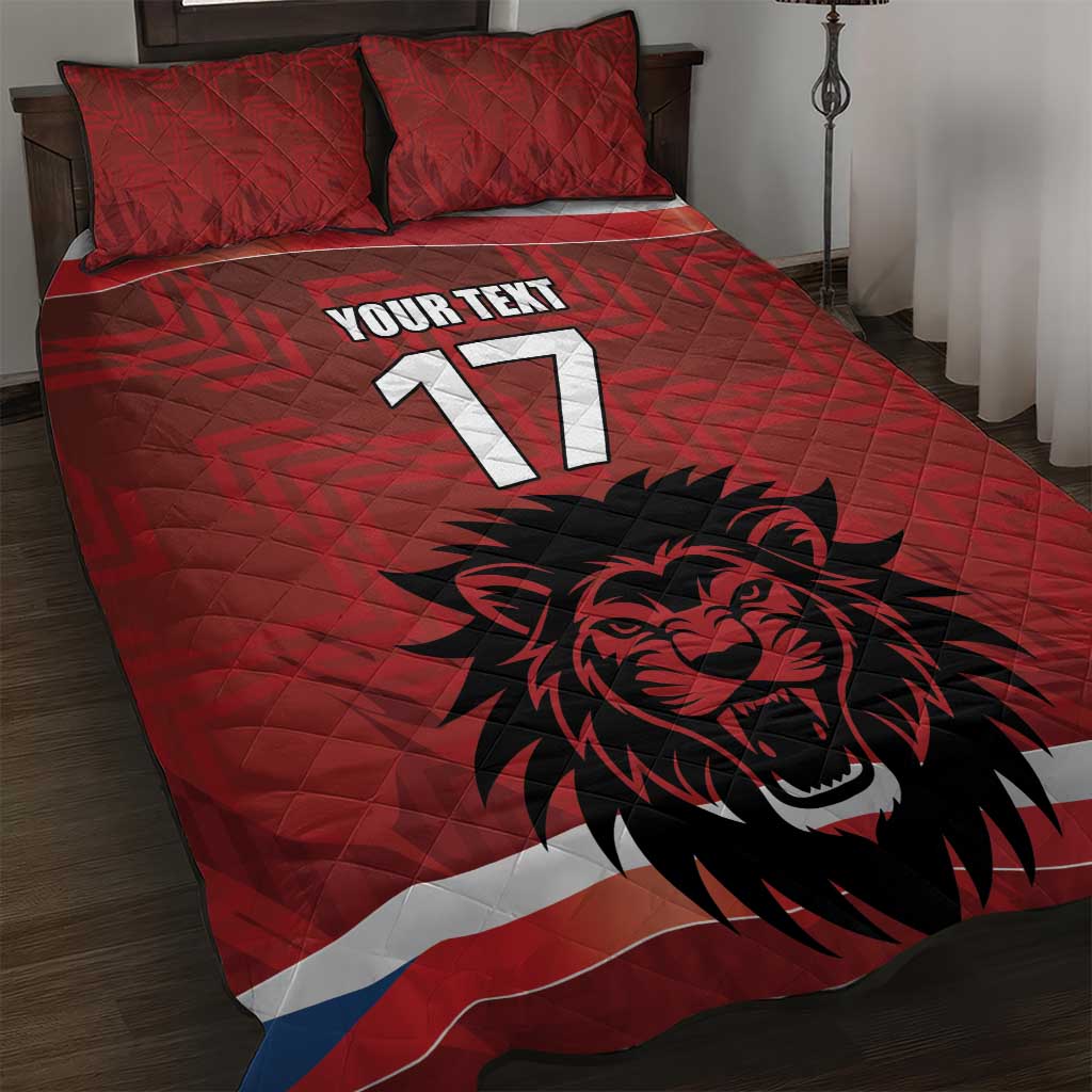 Czech Republic Football Custom Quilt Bed Set Sporty Style LT17 - Wonder Print Shop