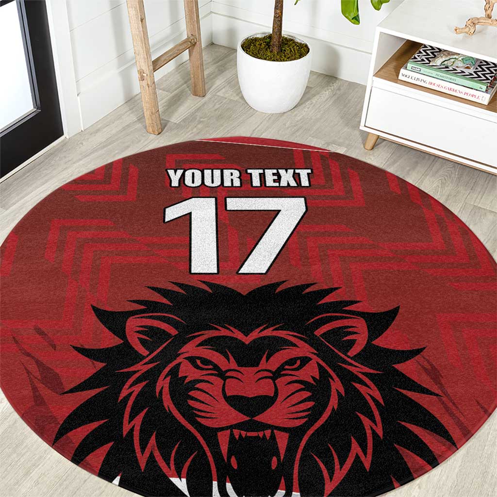 Czech Republic Football Custom Round Carpet Sporty Style LT17 - Wonder Print Shop