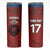 Czech Republic Football Custom Skinny Tumbler LT17 - Wonder Print Shop