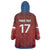 Czech Republic Football Custom Wearable Blanket Hoodie Sporty Style