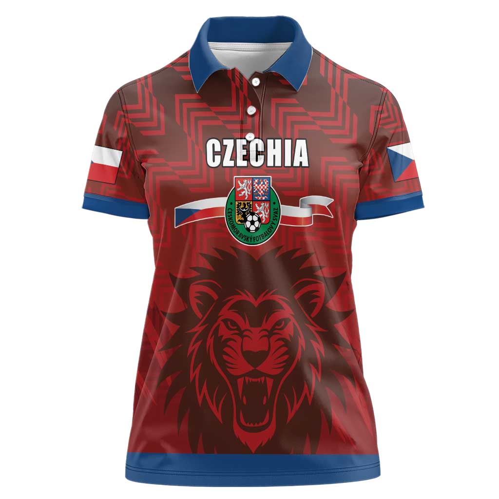 Czech Republic Football Custom Women Polo Shirt Sporty Style LT17 - Wonder Print Shop