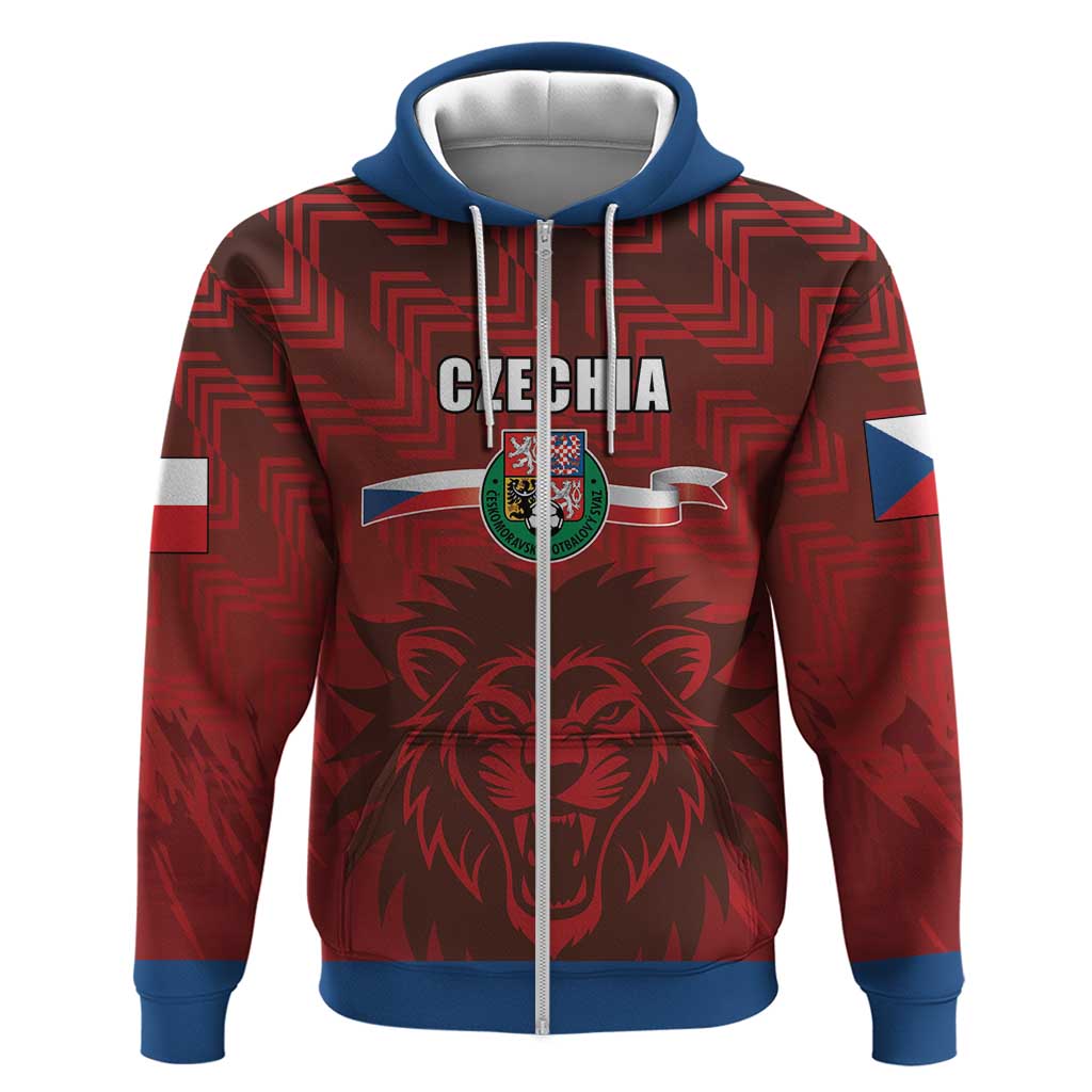 Czech Republic Football Custom Zip Hoodie Sporty Style LT17 - Wonder Print Shop