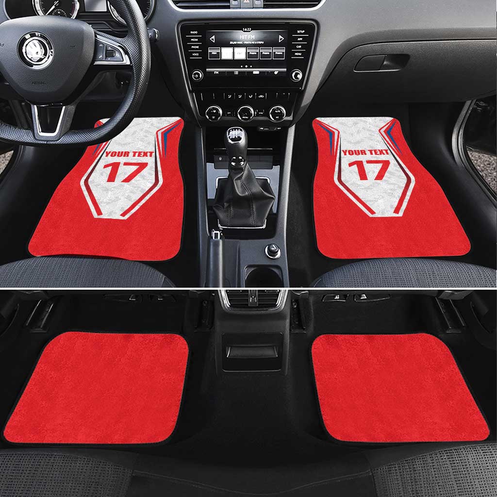 Czech Republic Ice Hockey Custom Car Mats Flag Style