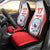 Czech Republic Ice Hockey Custom Car Seat Cover Flag Style