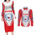 Czech Republic Ice Hockey Custom Couples Matching Long Sleeve Bodycon Dress and Long Sleeve Button Shirt Flag Style