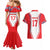 Czech Republic Ice Hockey Custom Couples Matching Mermaid Dress and Hawaiian Shirt Flag Style