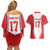 Czech Republic Ice Hockey Custom Couples Matching Off Shoulder Short Dress and Hawaiian Shirt Flag Style