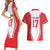 Czech Republic Ice Hockey Custom Couples Matching Short Sleeve Bodycon Dress and Hawaiian Shirt Flag Style