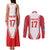 Czech Republic Ice Hockey Custom Couples Matching Tank Maxi Dress and Long Sleeve Button Shirt Flag Style