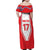 Czech Republic Ice Hockey Custom Family Matching Off Shoulder Maxi Dress and Hawaiian Shirt Flag Style