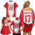 Czech Republic Ice Hockey Custom Family Matching Off Shoulder Short Dress and Hawaiian Shirt Flag Style