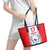 Czech Republic Ice Hockey Custom Leather Tote Bag Flag Style