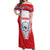 Czech Republic Ice Hockey Custom Off Shoulder Maxi Dress Flag Style