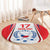 Czech Republic Ice Hockey Custom Round Carpet Flag Style LT17 - Wonder Print Shop