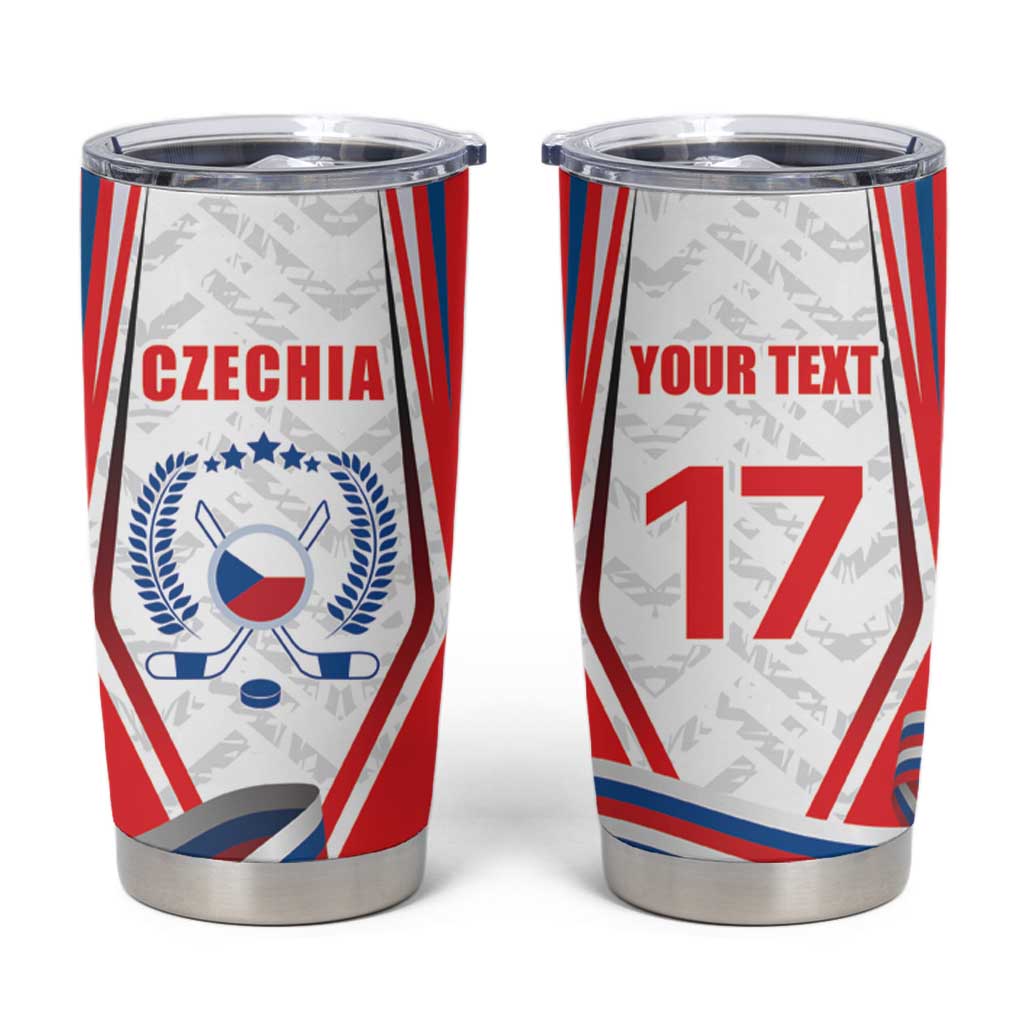 Czech Republic Ice Hockey Custom Tumbler Cup LT17 - Wonder Print Shop