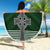 Personalized Celtic Cross Shamrock Ireland Beach Blanket Celtic Knot with Shamrock