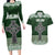 Personalized Celtic Cross Shamrock Ireland Couples Matching Long Sleeve Bodycon Dress and Hawaiian Shirt Celtic Knot with Shamrock