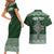 Personalized Celtic Cross Shamrock Ireland Couples Matching Short Sleeve Bodycon Dress and Hawaiian Shirt Celtic Knot with Shamrock