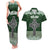 Personalized Celtic Cross Shamrock Ireland Couples Matching Tank Maxi Dress and Hawaiian Shirt Celtic Knot with Shamrock